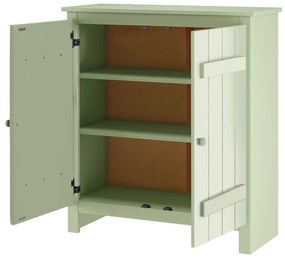 Svetlozelená skrinka z borovicového dreva 100x110 cm Bertram – Støraa