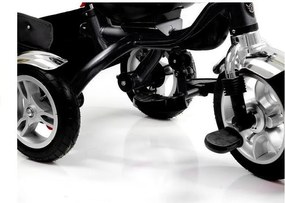 LEAN Toys Trojkolka PRO500 červená - ČIERNY RÁM