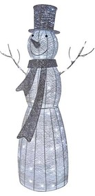 LED Vianočná dekorácia 120xLED/2,8W/230V 124 cm snehuliak