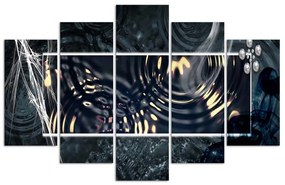 Gario Obraz na plátne Stopy dažďa - 5 dielny Rozmery: 200 x 100 cm