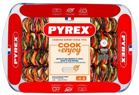 Pyrex Sklenený pekáč 4,9 l, 40 x 27 x 7 cm, L