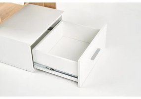 Písací stôl GORA dub/biela