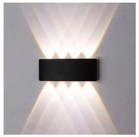 Top Light Top Light - LED Vonkajšie nástenné svietidlo RAY LED/8W/230V IP44 4000K čierna TP1767