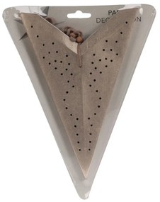 Závesná vianočná sedemcípa hviezda, 45 cm, champagne