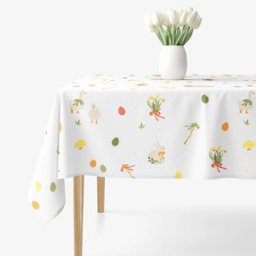 Goldea veľkonočný hranatý obrus z pevnej bavlny - tradičná veľká noc 80 x 80 cm