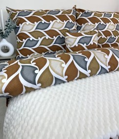 INTERMEDIC SK Posteľná bielizeň WAVES – 100 % bavlna, 140x200 + 70x90 cm, vlnitý vzor