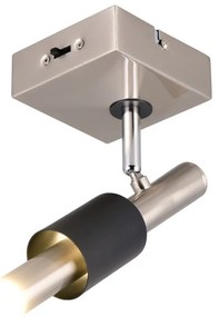 Čierne/v striebornej farbe LED bodové svietidlo 20,5x10 cm Ikaris – Trio Select