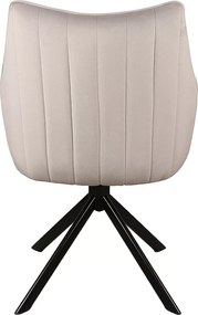 SI Azalia Velvet stolička svetlo šedá