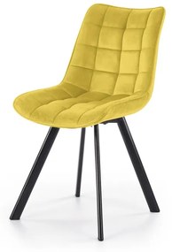 Moderná Čalúnená stolička K332 - horčicová