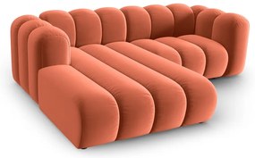 Ružová rohová pohovka (ľavý roh) Lupine – Micadoni Home