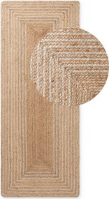 Hanse Home, Koberec behúň Juno 106328 White Gold, 80x300, béžová, chodba / predsieň