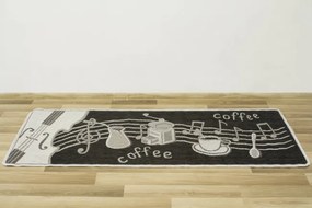 Protišmykový kuchynský koberec/ behúň Flex 951/80 Káva grafitový