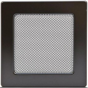 Komínová mriežka čierna bez žalúzií 17X17 4F1717OD