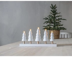 Biela vianočná svetelná dekorácia Skog – Star Trading