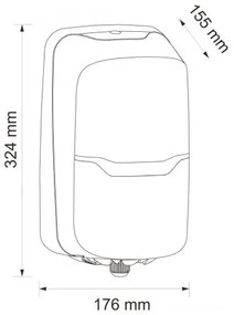Zásobník na toaletný papier Merida Hygiene Control Flexi, biela