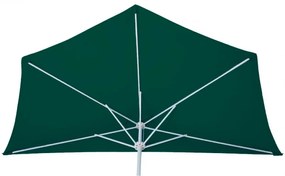 Slnečník polkruh Parla - polyester/hliník - 270cm zelená so stojanom