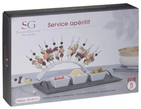 Servírovacia súprava na podávanie občerstvenia Aperitive
