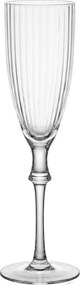 Pohárik na šampanské s rebrovaním - Ø 5*24 cm / 150 ml