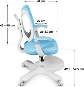 Detská otočná stolička Mark Adler Junior 4.6 Blue