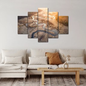 Obraz - Úsvit nad meandrami (150x105 cm)