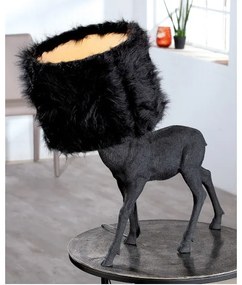 Čierna dekoratívna lampa JELEŇ 56*58