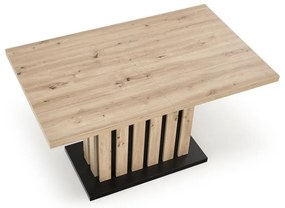 Jedálenský stôl Lamello, dub artisan / čierna