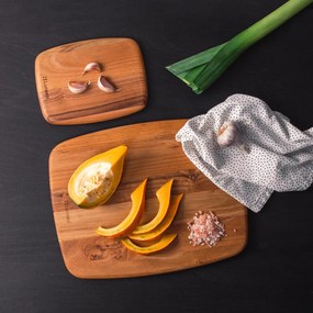 Doska na krájanie veľká Teak 35.6 x 27.9 x 1.9 cm - GAYA Wooden - 593734
