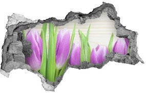 Samolepiaca diera nálepka Fialové tulipány nd-b-78755149