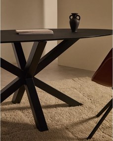 Jedálenský stôl so sklenenou doskou 100x200 cm Argo – Kave Home