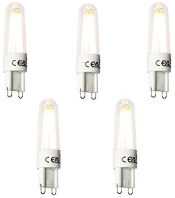 Sada 5 ks G9 LED žiarovka 2,5W 240lm 2300K