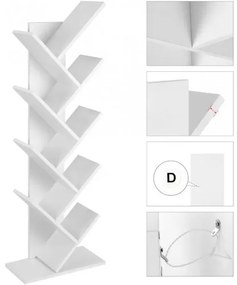 Polica na knihy VASAGLE LBC11WTV1