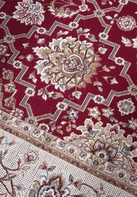 Villeroy & Boch, Kusový koberec Villeroy & Boch 106057 Red, Cream – na von aj na doma, 160x235, červená, chodba / predsieň