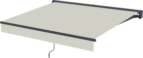 Elektrická markíza s LED osvetlením BestBerg BBSU-EL250BG / 250 × 200 cm / béžová