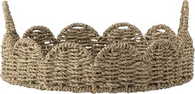 Bloomingville Servírovací podnos Brea Nature Seagrass Ø 35 cm