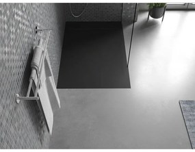 Mexen Otto, SMC obdĺžniková sprchová vanička 100 x 80 cm, čierna, 4N708010