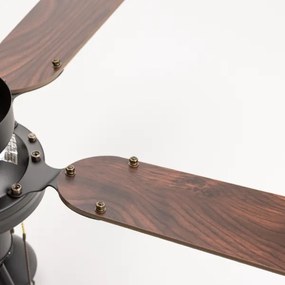 ZEVENTI - Stropný ventilátor ZURRIOLA 3xGU10/50W/230V