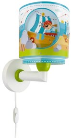 Dalber 60659 - Detské nástenné svietidlo PIRATE ISLAND 1xE27/15W/230V