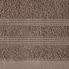 BAVLNENÝ UTERÁK ALINE SADA 6KS 30X50 CM HNEDÁ