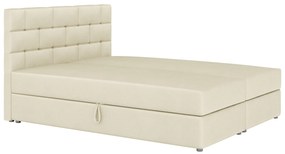 Manželská posteľ Boxspring 140x200 cm Waller Comfort (béžová) (s roštom a matracom). Akcia -20%. Vlastná spoľahlivá doprava až k Vám domov. 1056367
