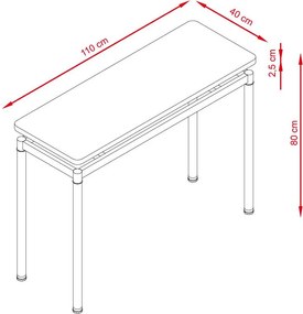 Konzolový stolík Catini MARCUS