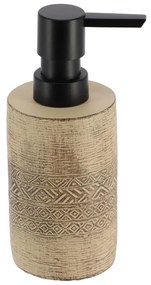 Dávkovač mydla Klass Natural, kombinácia farieb/s čiernymi prvkami, 160 ml
