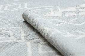 Koberec TWIN 23000 Boho,  romby sivý / krémový