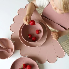 Cam Cam ApS Silikónová miska Flower Rose Mix – set 2 ks