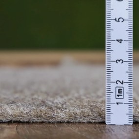 AKCIA: 100x240 cm Metrážny koberec Santana 12 piesková s podkladom resine, záťažový, šíře, béžová, resine, chodba / predsieň