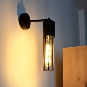 Nástenná lampa MELODY 1xE27/15W/230V čierna