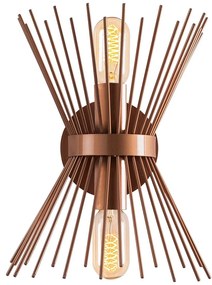 Nástěnná lampa Budle měděná