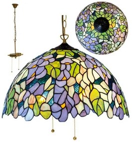 Tiffany luster double chain AMAZONIT Ø50 2*E27