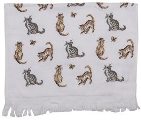 Kuchynský froté uterák s mačky -  40*66 cm