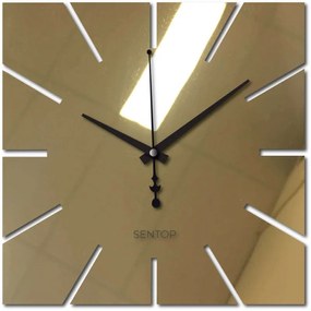 Nástenné hodiny minimalistický štvorcový dizajn | SENTOP X0099