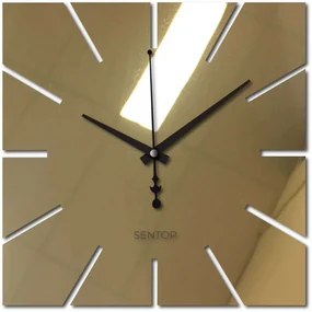 Nástenné hodiny minimalistický štvorcový dizajn | SENTOP X0099